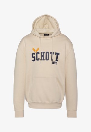 Schott, Sweat à capuche - beige