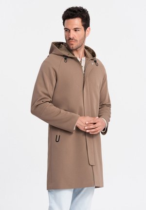 Ombre HOODED -COSC - Klasyczny płaszcz - brown