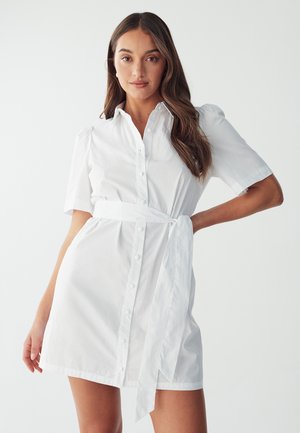 IZA DRESS - Shirt dress - white