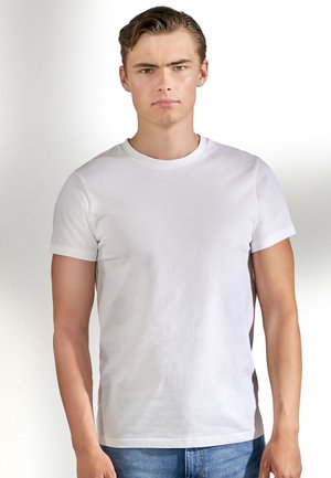 CREW-NECK REGULAR - T-shirt - bas - white