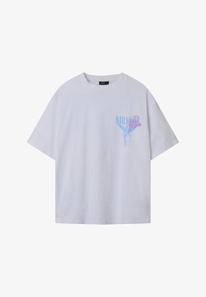 LMTD NIRVANA - T-shirt med print - bright white