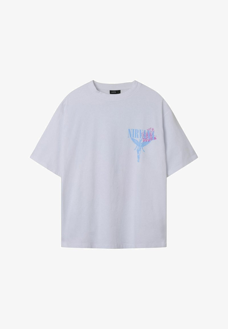 LMTD NIRVANA - Marškinėliai su spaudiniu - bright white