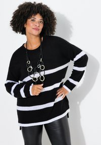 Angel of Style WITH STRIPES - Neule - black