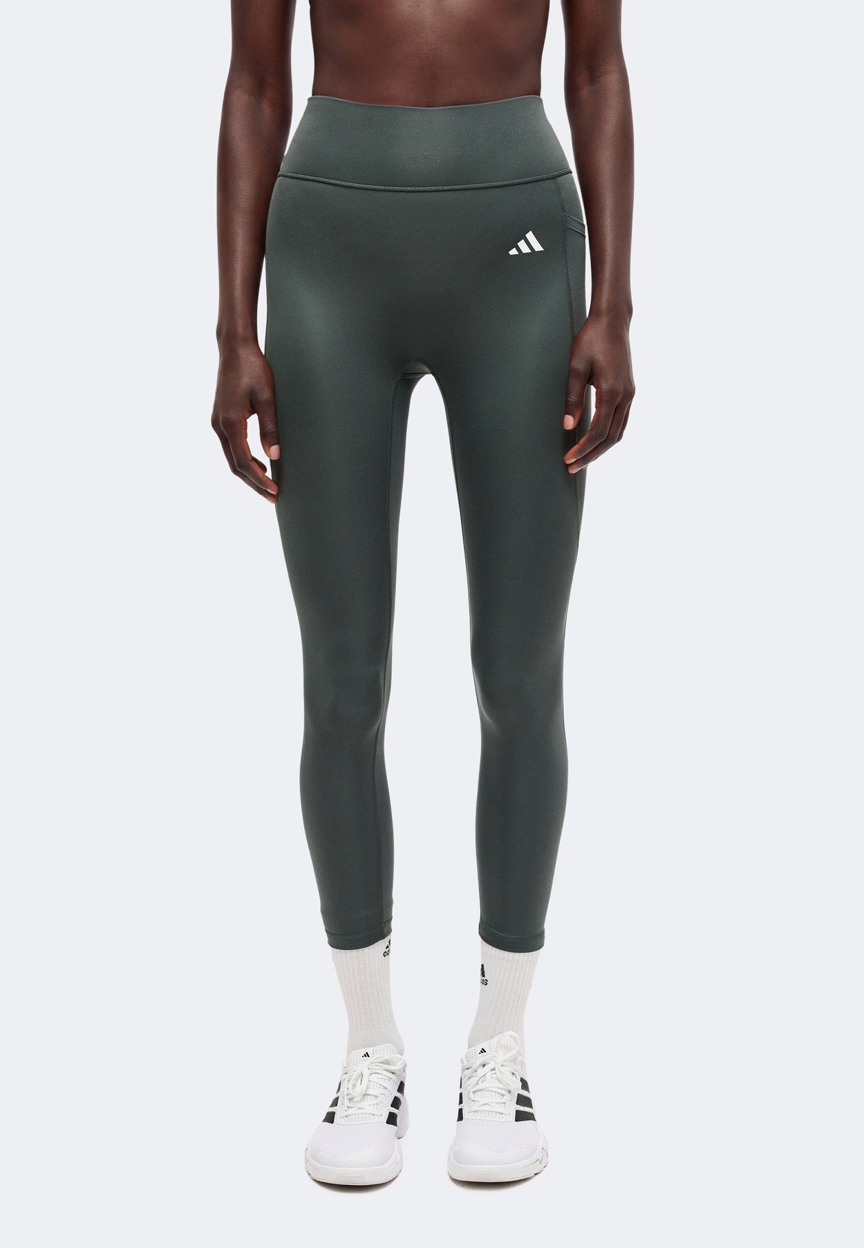 adidas OPTIMÉ ESSENTIALS WORKOUT 7/8 - Leggings - legend ivy
