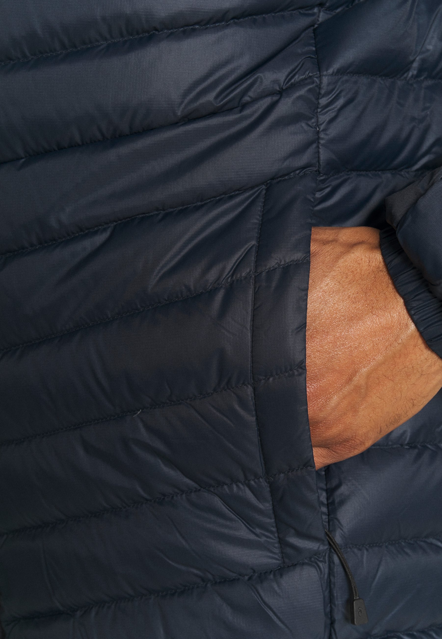 frost down hood jacket blue