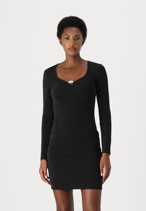 KARL LAGERFELD FAN DRESS - Haljina od žerseja - black lurex