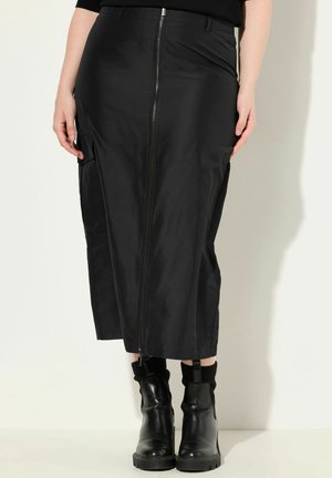 ZIP FRONT - Kokerrok - black
