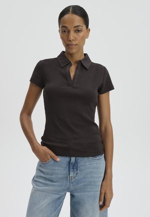 someday. SLIM POLO FIT - Poloshirt - dark truffle