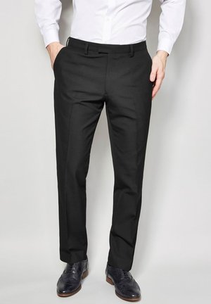 SUIT TROUSERS REGULAR FIT - Öltönynadrág - black