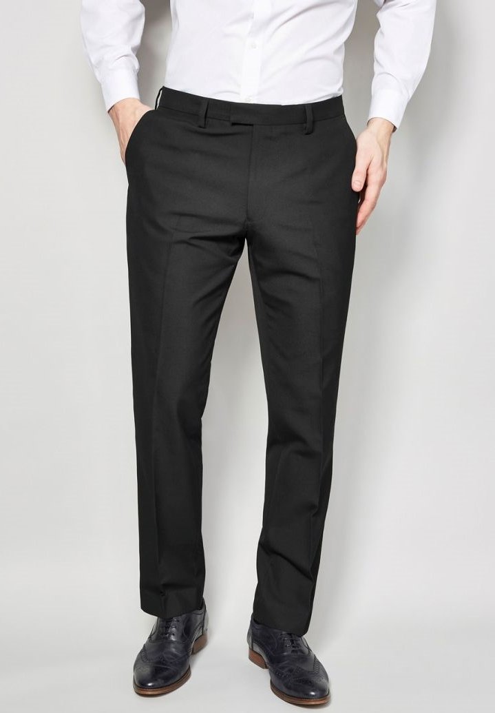 Next - SUIT TROUSERS REGULAR FIT - Puvunhousut - black, Suurenna