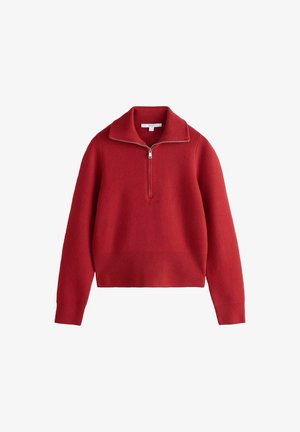 Next, REGULAR FIT - SUPERSOFT FUNNEL ZIP NECK JUMPER - Jumper - red
