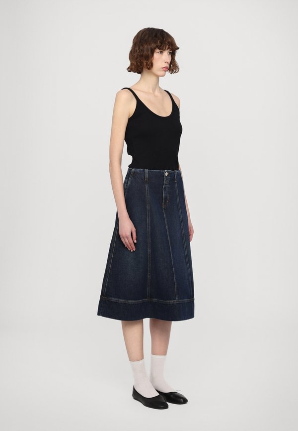 A LINE SKIRT - Denim skirt3
