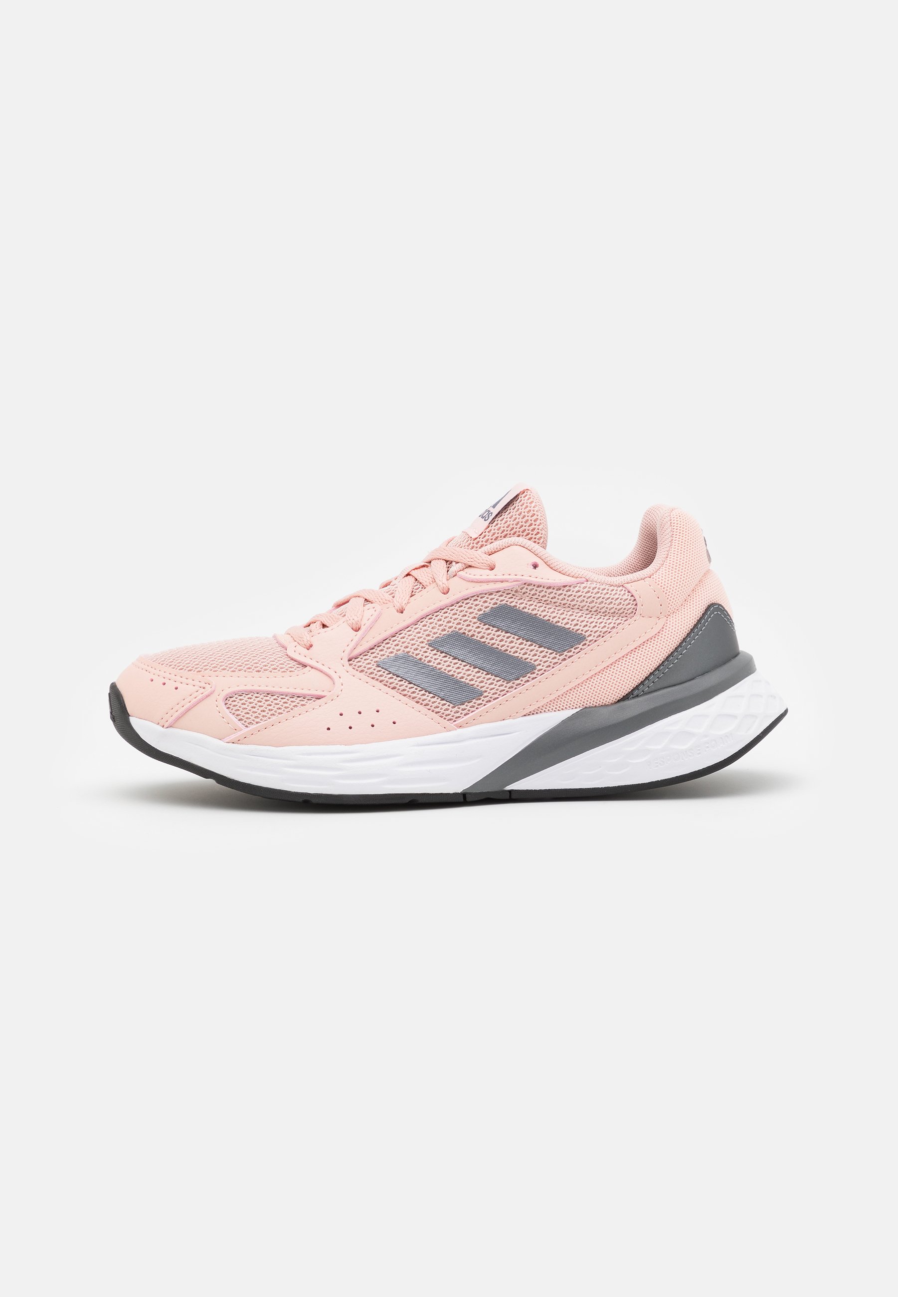 adidas Performance RESPONSE RUN - Hardloopschoenen neutraal - vapour  pink/iron metallic/core black/donkerroze - Zalando.nl