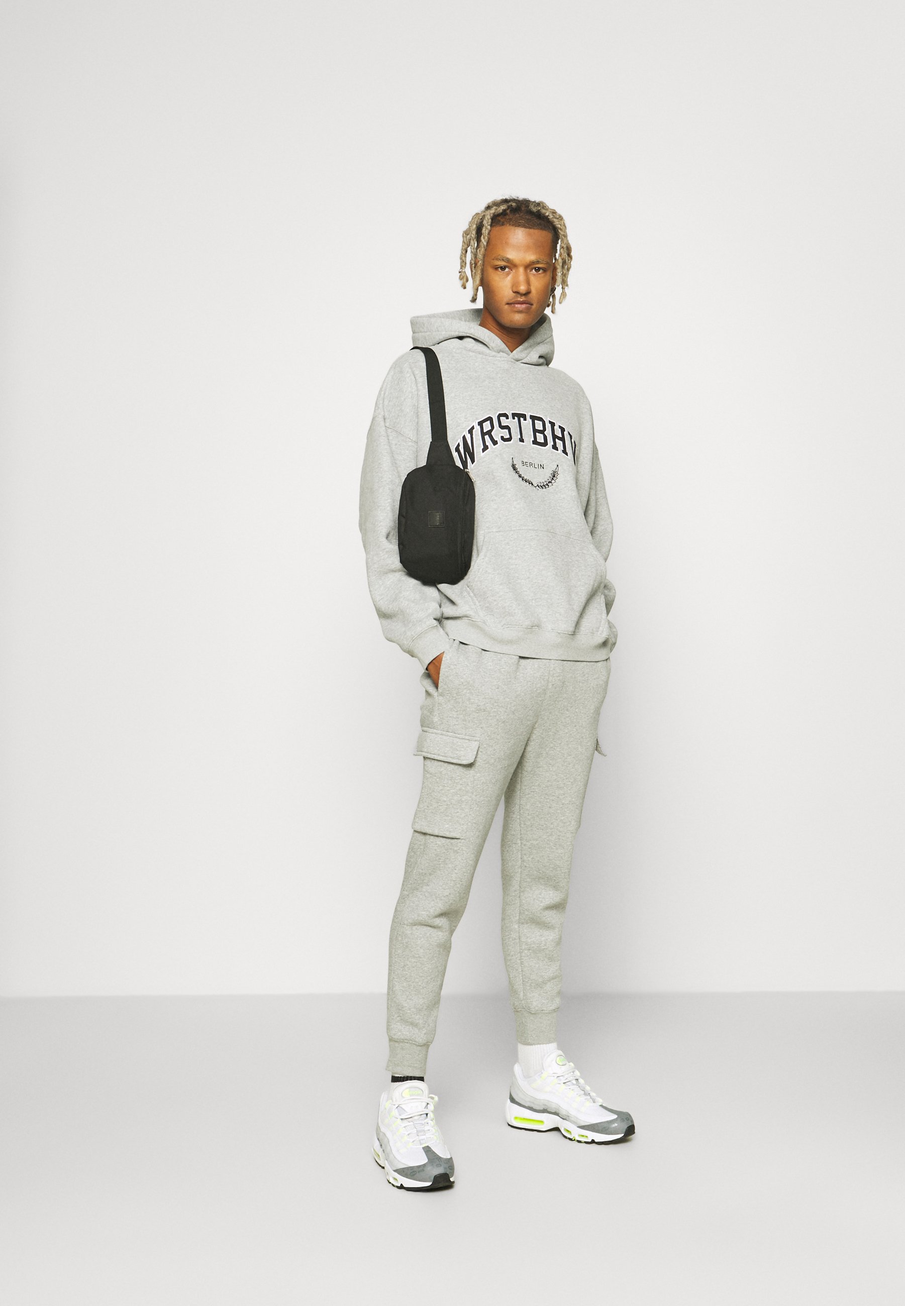WRSTBHVR OFFBEAT HOODIE UNISEX - Hoodie - grey melange/grijs gemêleerd -  Zalando.nl