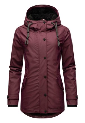 LINDRAA - Talvitakki - dark red melange