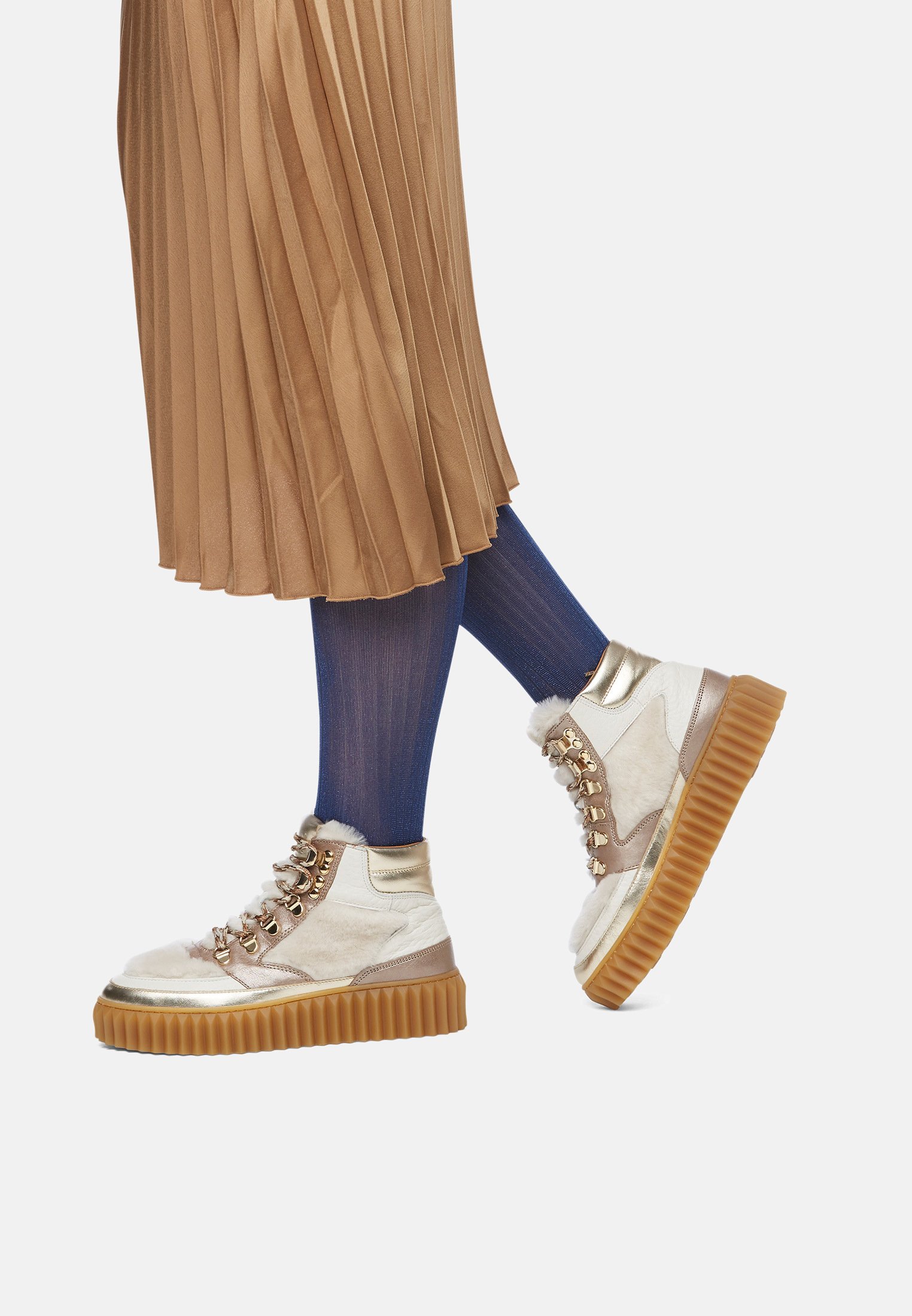 Voile Blanche Schnürstiefelette - gold/goldfarben - Zalando.de