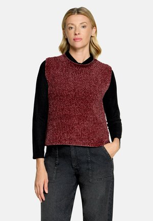 Betty & Co BETTY & CO OHNE ARM STRICKPULLOVER - Striktrøje - fall burgundy