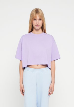 JXANDREA LOOSE CROPPED TEE - T-shirts - purple rose