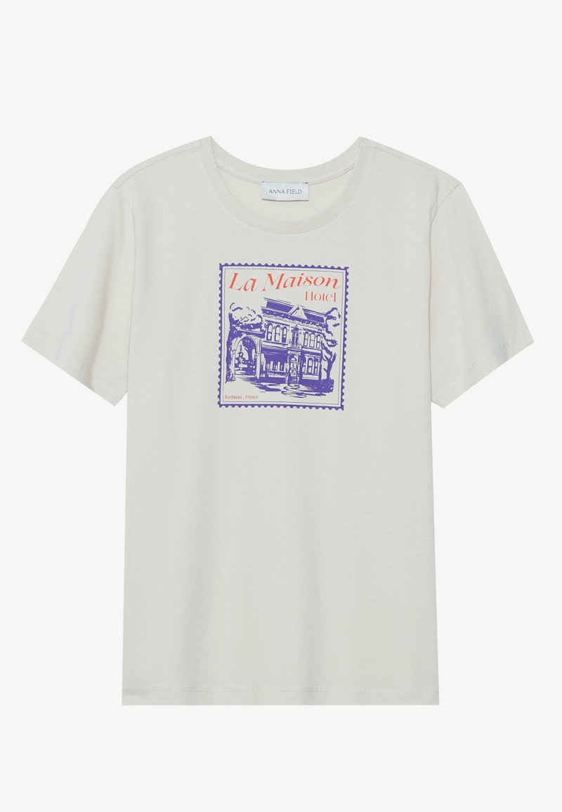 Anna Field T-shirt print zandkleur Anna Field T-shirt print zandkleur