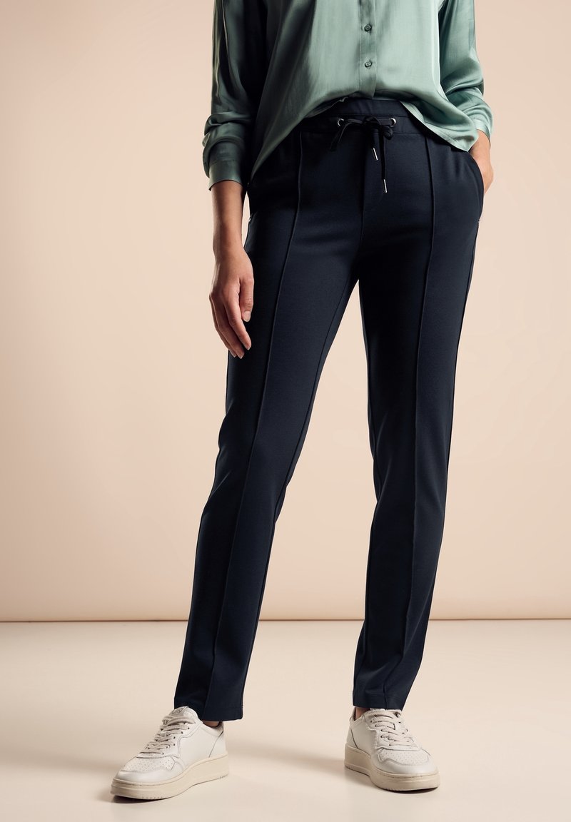 Street One Tygbyxor - dark blue