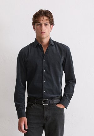 REGULAR MIT STRUKTUR - Hemd - dark navy