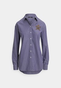 RELAXED FIT STRIPED BROADCLOTH SHIRT - Button-down blouse - blue/white/multi-coloured