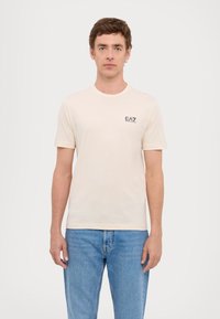 EA7 Emporio Armani TRAIN CORE TEE - Základné tričko - whitecap gray