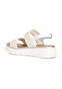 CAFèNOIR Sandali con plateau - white nude