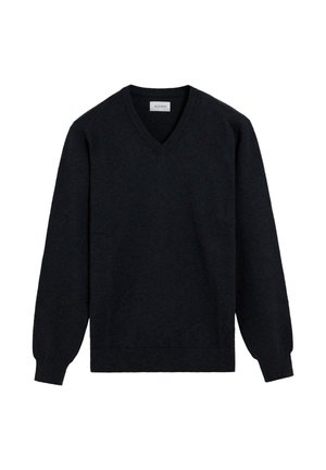 BASIC V NECK - Jersey de punto - dark navy