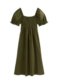 New Look PUFF SLEEVE MIDI  - Jurk - olive