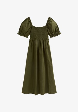New Look PUFF SLEEVE MIDI  - Jurk - olive
