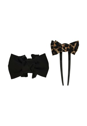 SET SHARK CLIP AND HAIR NEEDLE - Haar-Styling-Accessoires - black - brown