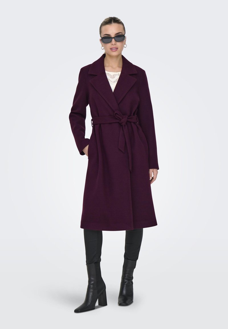 ONLY ONLALVILDA LIFE WRAP - Cappotto classico - burgundy