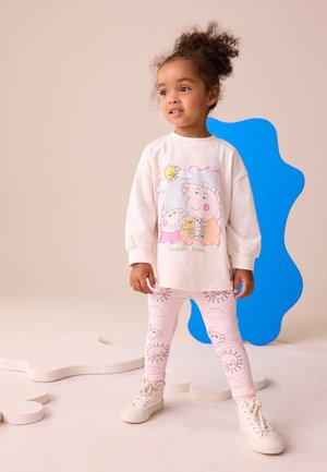 Next, PEPPA PIG AND EVIE SET  - Leggings - Hosen - ecru/pink