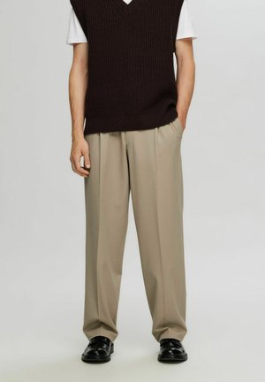 Selected Homme SLH LOOSE FINN FLEX PANTS - Trousers - greige