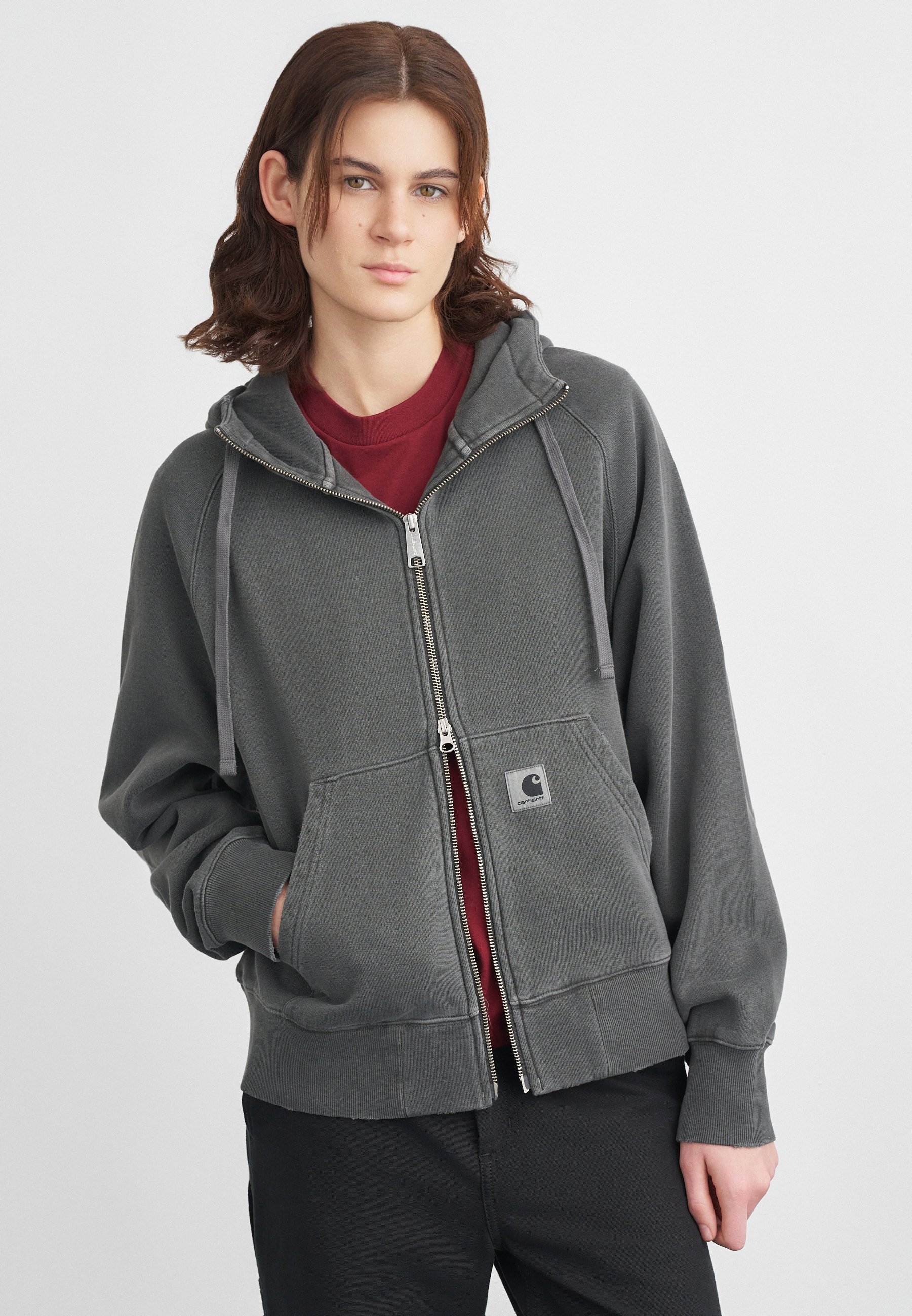 Carhartt WIP HOODED TORION JACKET - Zip-up sweatshirt - black