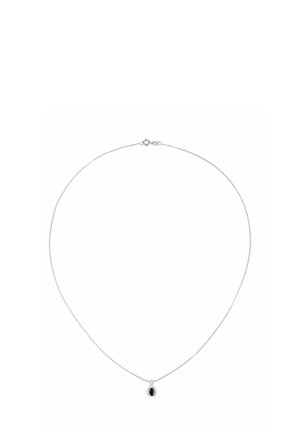SAPPHIRE AND DIAMOND FIG DROP - Halskette - white gold-coloured