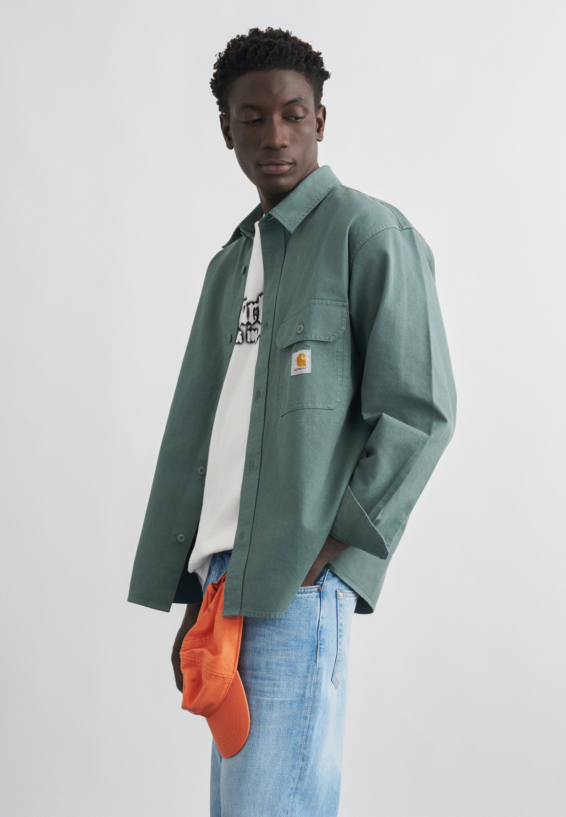 Carhartt オリーブグリーン カバーオールRENO SHIRT JAC Carhartt WIP RENO SHIRT - Summer jacket - green - Zalando.ie