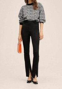 Mango Strickpullover - black