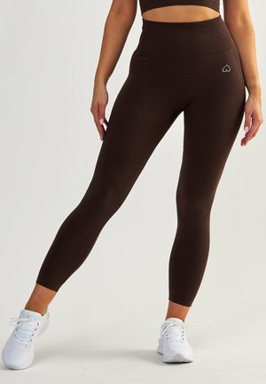 BODY BOOST SCRUNCH EFFECT - Leggings - dark brown