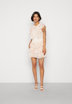 ASTRID RUFFLE TIERED MINI - Cocktailkjole - light tulsa