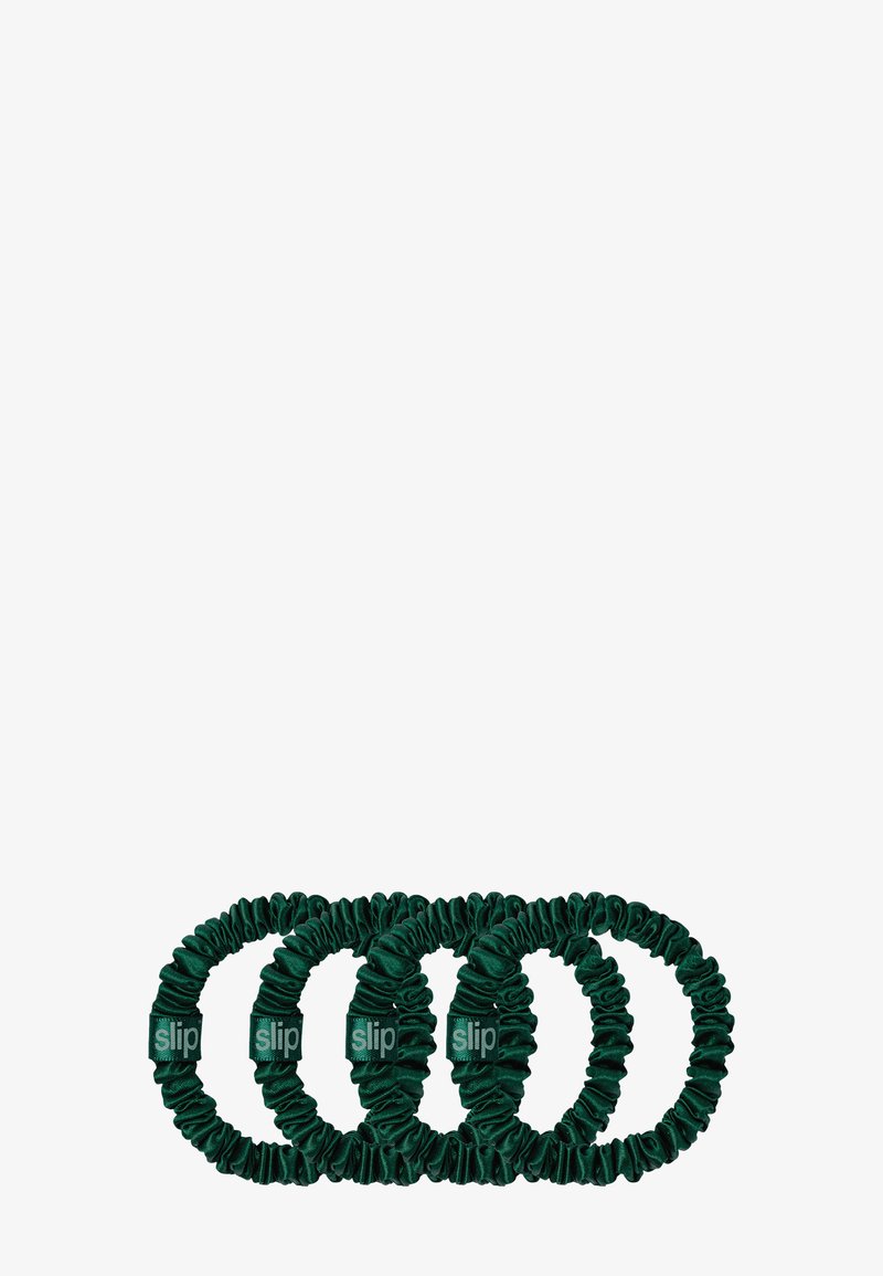 Slip SLIP PURE SILK SKINNY SCRUNCHIES - Håraccessoar - forest