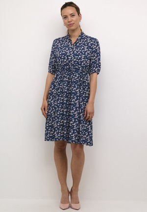 CRALORA - Vestido camisero - dark blue small flower