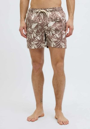 Shorts da mare - marrone fantasia