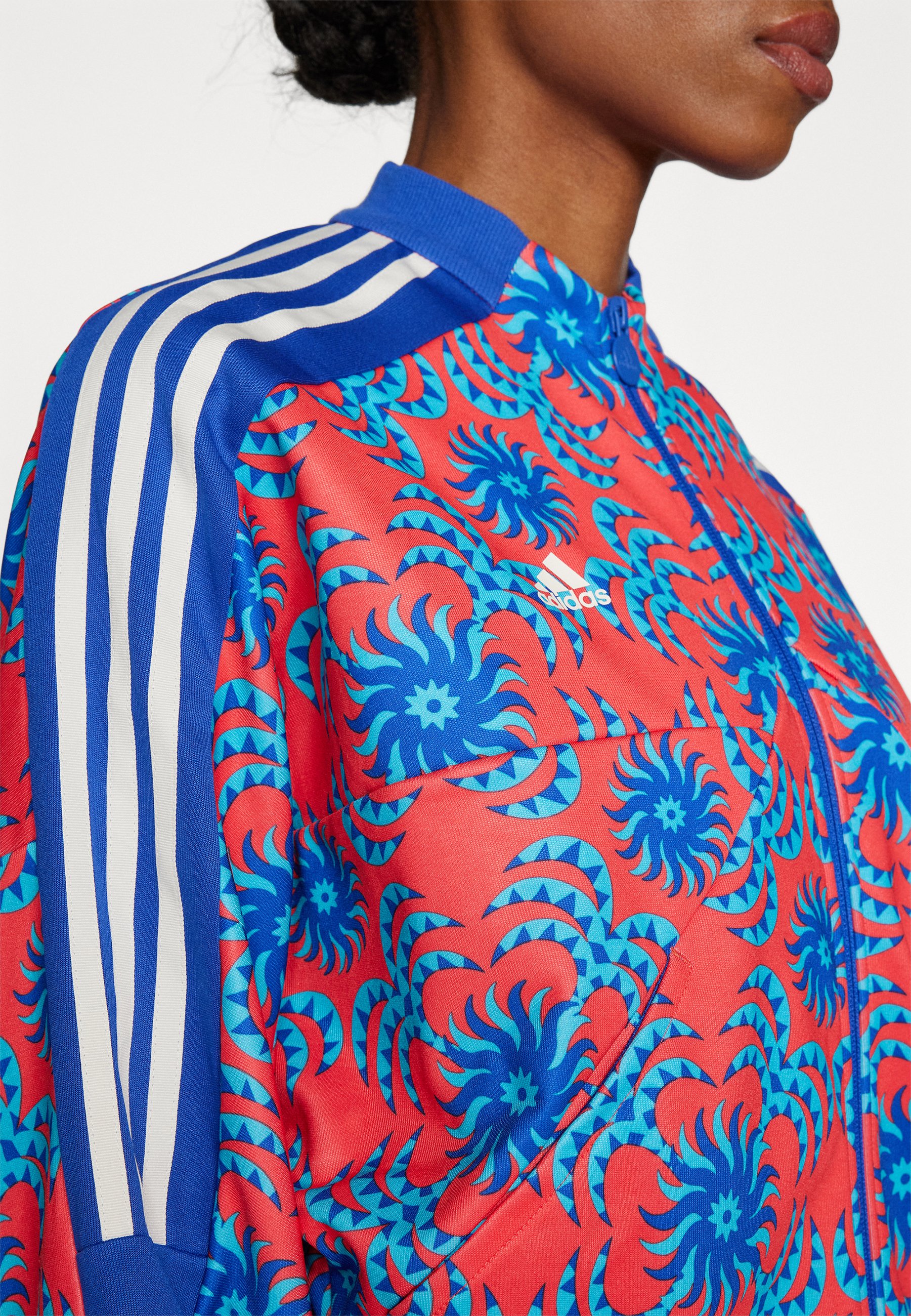 新品&一回使用 adidasOriginals×TheFarm赤青花柄Setup adidas Sportswear ADIDAS X FARM TIRO TRACK TOP - Zip-up