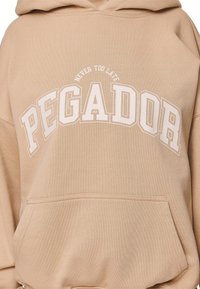 Pegador WAYRUNA OVERSIZED HOODIE - Felpa - washed safari sand