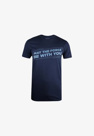 Star Wars FORCE SLOGAN - T-Shirt print - dark blue