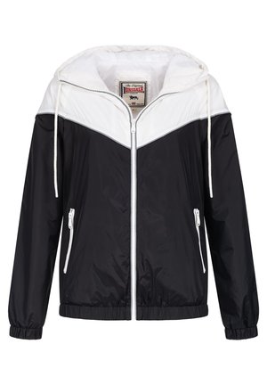 MIT KAPUZE SKERRAY - Summer jacket - black white