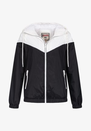 MIT KAPUZE SKERRAY - Summer jacket - black white