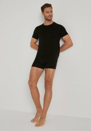 FALKE DAILY CLIMAWOOL CREW NECK - Undershirt - black
